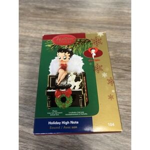 Carlton‎ Cards Heirloom Betty Boop Holiday High Note Sound Christmas Ornament